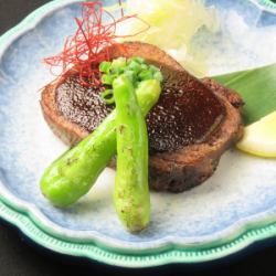 《Soft Beef Tongue》 Grilled with Nagoya Miso