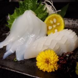 Squid sashimi