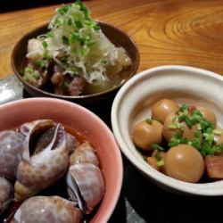 [Assortment of 3 obanzai dishes]