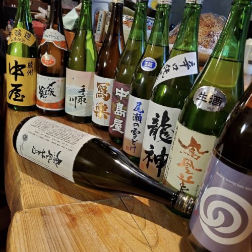 當季的日本酒也很豐富◎
