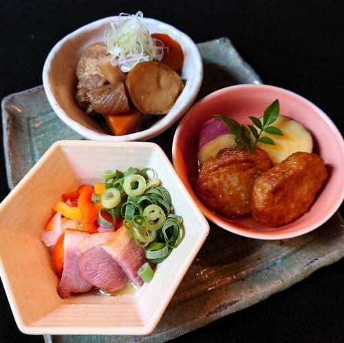 [Assortment of 3 Obanzai dishes]