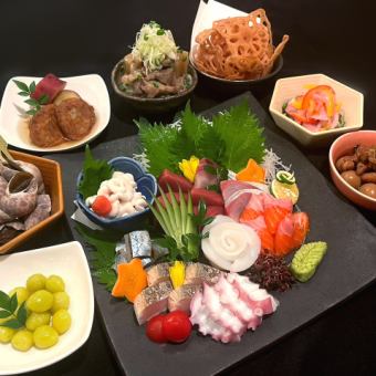 真骨頂◎【贅沢三昧★極み堪能コース】2.5h飲放題付(金土祝前日2h)8,000円⇒7,000円【税込】