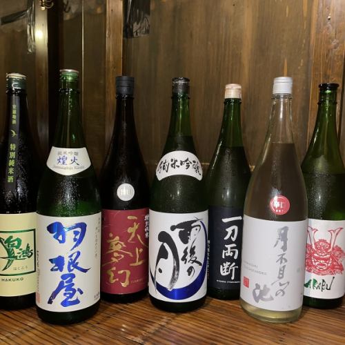 旬の日本酒も豊富に取り揃えております◎