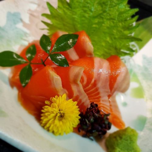 실크 공주 연어 생선회