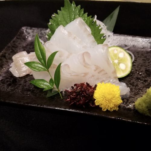 活〆スズキのお刺身