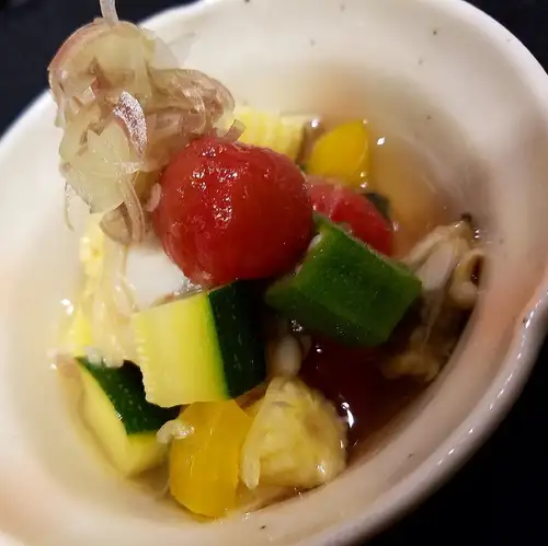 あさりと旬野菜のだし漬け