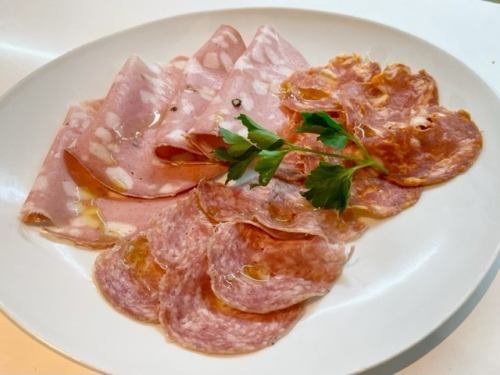 Assorted ham and salami