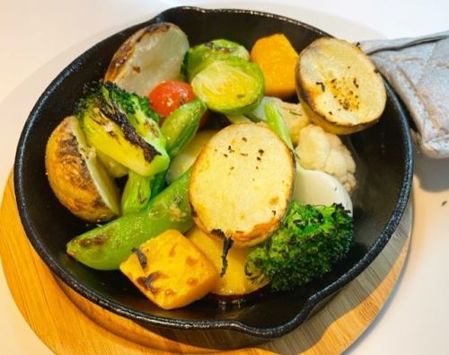 Oven-roasted seasonal vegetables