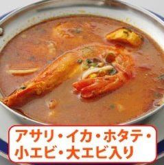 Seafood curry set