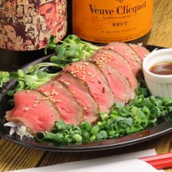 赤身肉の牛たたき