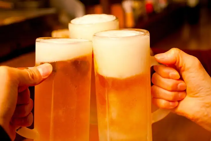コースも単品飲み放題もすべて生ビール飲み放題♪