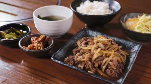 Japanese black beef rib grilled lunch