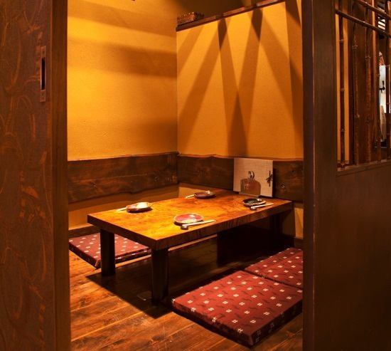 The digging private room that can be used by 2 people is recommended for entertainment and dinner parties