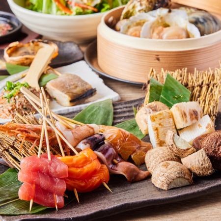 当店おすすめNO.1【れんまコース】黄金鰈や炉端焼きに鱈の柚子塩鍋 8品 5,000円 2時間飲み放題