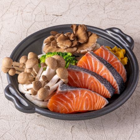 鮭ときのこのちゃんちゃん焼き風