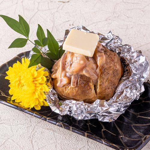 じゃがバター塩辛のせ