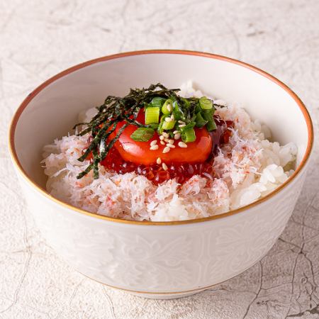 蟹いくら丼(小)