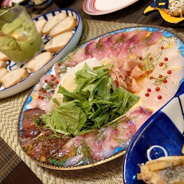 シーフードコース(洋)⇒5,000円(税込料理のみ)