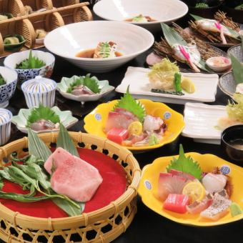 ◆For those considering a luxurious banquet ◆7,800 yen course including carefully selected Miyazaki beef steak and assorted sashimi