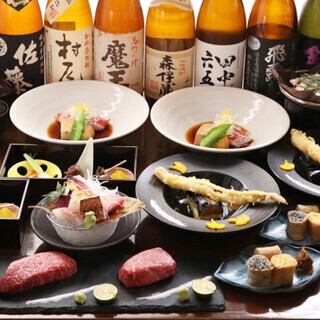 ドリンクは日本酒など、週替わりのメニューもあり多数充実◎