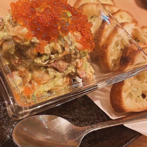 Salmon and avocado tartare