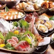【ウオゼンコース】当店自慢の海鮮×炭火焼き料理7品★2.5時間飲み放題付き　6,980円→6,000円