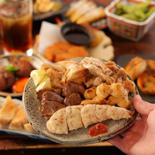 名物の串に刺さない焼き鳥