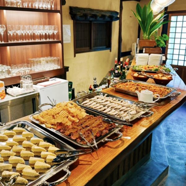 You can also use it according to your wishes, such as buffet style or private reservations.Please feel free to consult or inquire!
