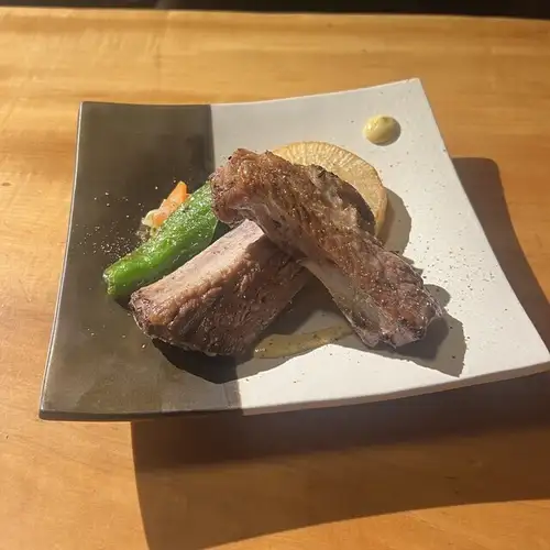 三元豚スペアリブの窯焼き 柚子マスタード