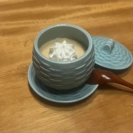 香ばしほうじ茶の蒸しプリン