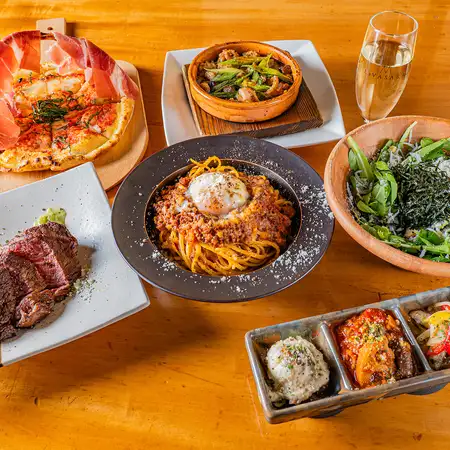【各種宴会向け】乾杯スパークリング＆飲み放題付き　別邸スペチャーレコース