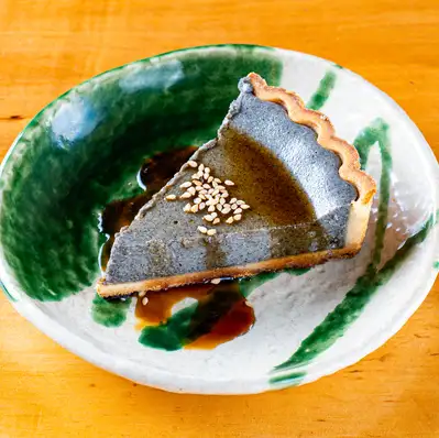 Rich Black Sesame Cheese Tart