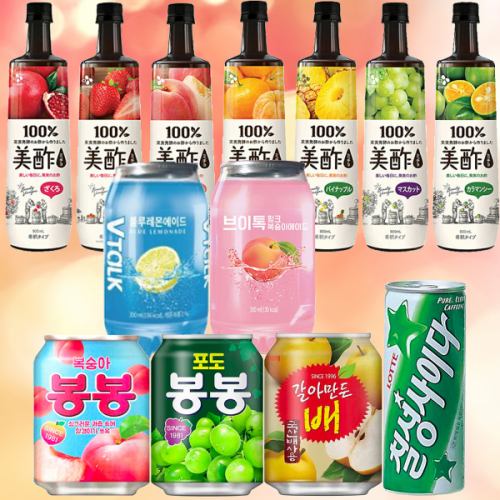 Korean soft drinks are also available!