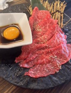 Grilled Wagyu beef shabu-shabu