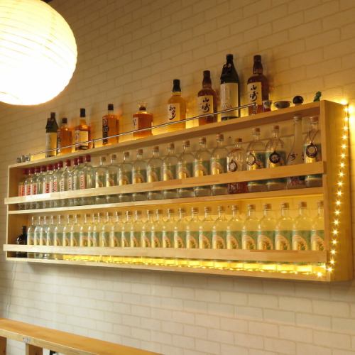 [A wide selection of whiskey, shochu, and more]