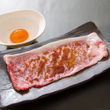 Marbled wagyu beef sirloin large-sized sukiyaki <1 piece>