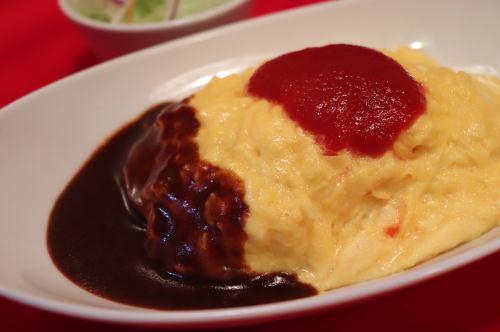 ketchup omelet rice