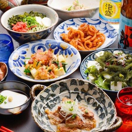 [10 dishes in total, 2.5 hours of all-you-can-drink included★] Akayura's popular menu course