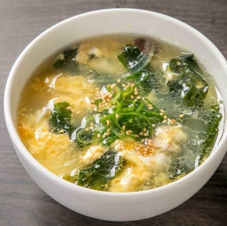 たまごスープ/わかめスープ/わか玉スープ