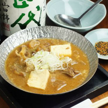 Stewed beef tendon with miso