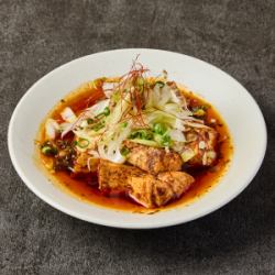 Mapo tofu with the aroma of Japanese pepper