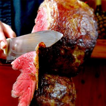 ■Early bird plan until 5pm■20 kinds of churrasco all-you-can-eat + all-you-can-drink alcohol for 120 minutes 6,435 yen → 5,000 yen