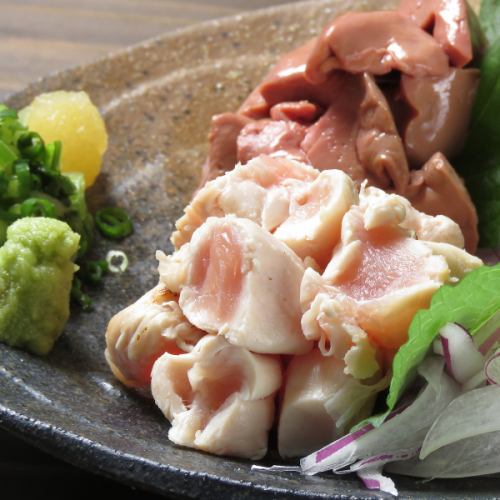 Chicken sashimi that you can eat with confidence