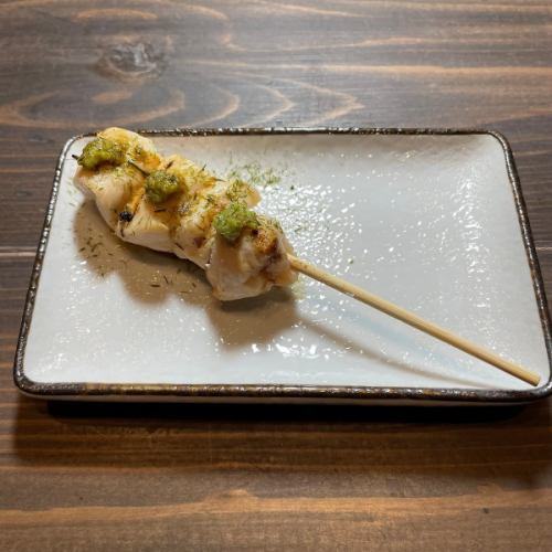 [Chicken fillet skewer] Grilled with wasabi