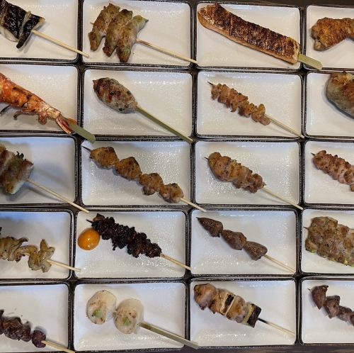 A wide variety of skewers