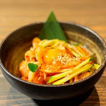 【上癮！ ！美味又辣的美食/一道菜】超辣竹筍/雞肉泡菜生拌飯