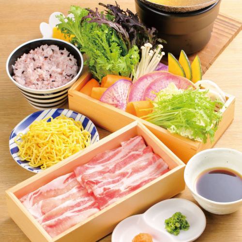 Tokachi pork shabu-shabu tray