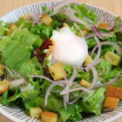 따뜻한 시저 샐러드 - 수제 크루톤