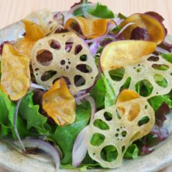 근채 칩 일본식 샐러드