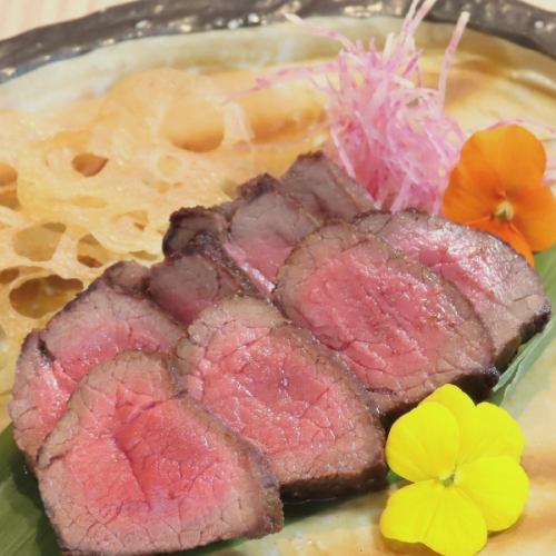 西米良産 鹿肉の炭火ステーキ